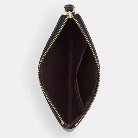 Coach Corner Zip Wristlet With Floral Print - Picture 3 of 4